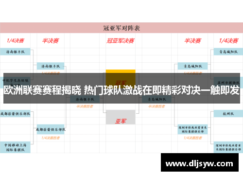 欧洲联赛赛程揭晓 热门球队激战在即精彩对决一触即发